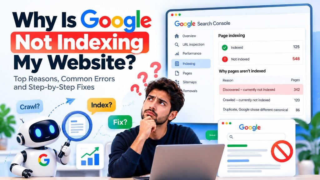 Why Is Google Not Indexing My Website? 15 Common Reasons and Fixes